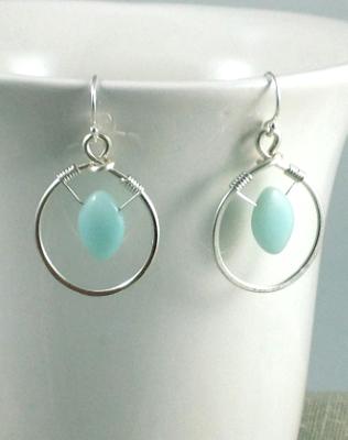 Framed Amazonite Earrings